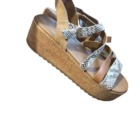 Call It Spring Tan and Brown Platform Sandals - Picture 3 of 5